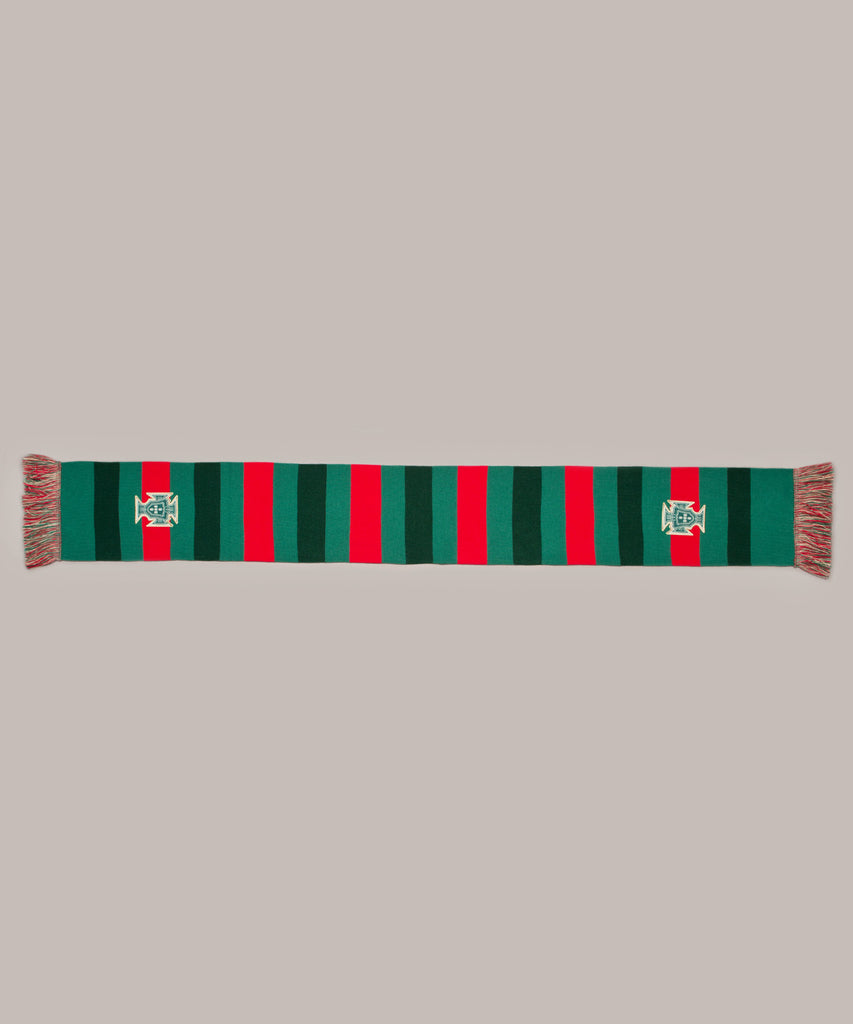 Cachecol Portugal Riscas Verde e Vermelho