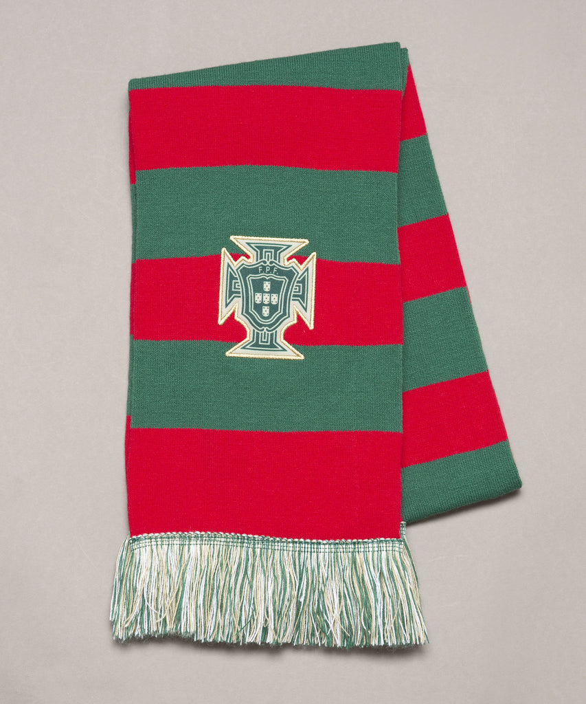 Cachecol Portugal Riscas Vermelho e Verde